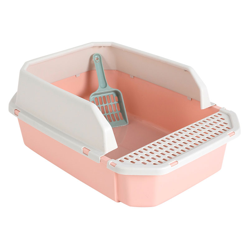4L Semi Open Anti-Splashing Cat Litter Box