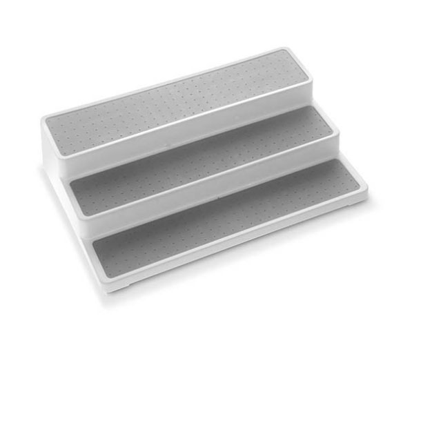 Non Slip 3 Tier Spice Rack Step Shelf Organizer