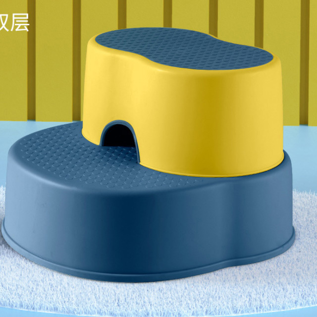 Plastic Combined Two Stepping Stools For Kids And Adult