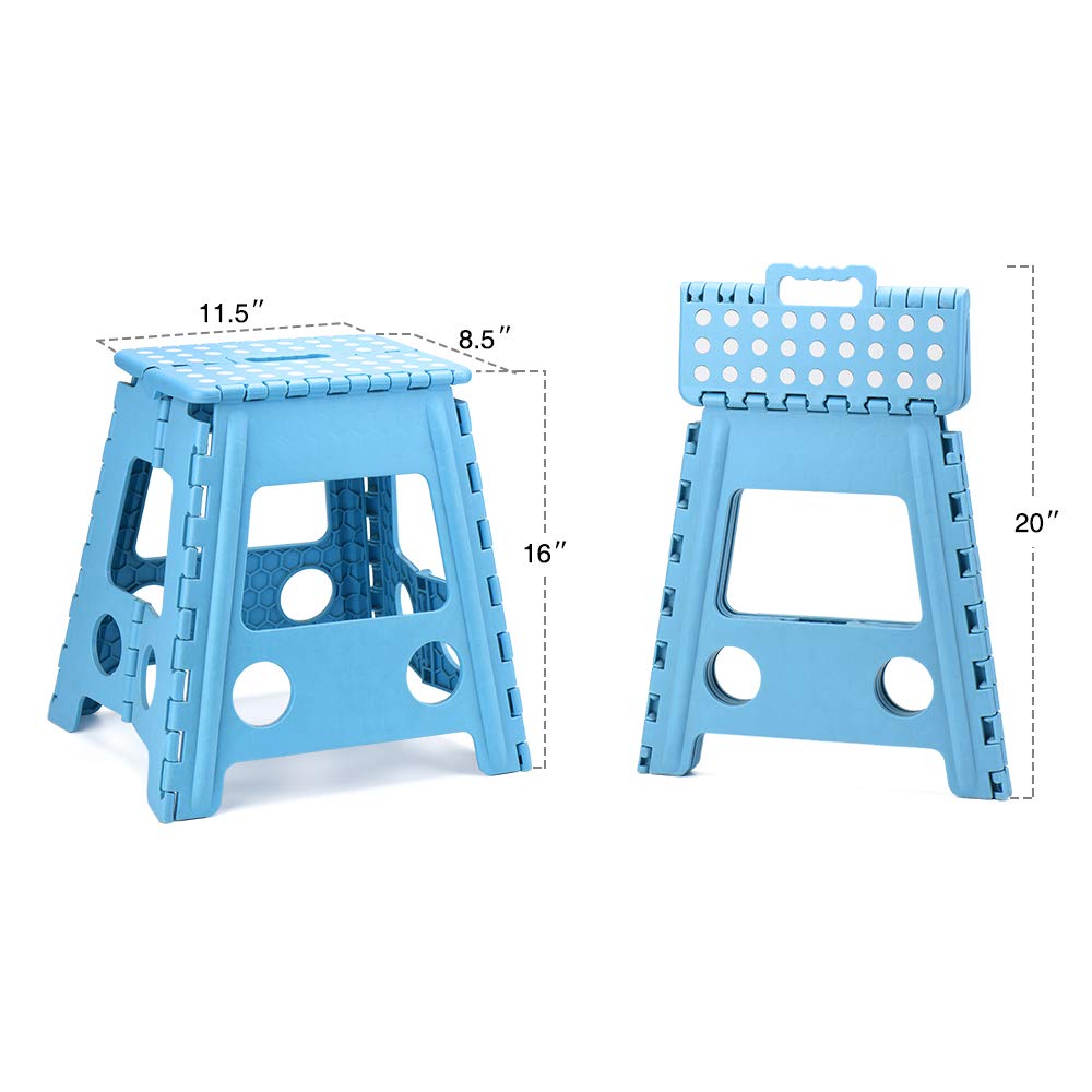 Plastic household 16'' inch height folding stool