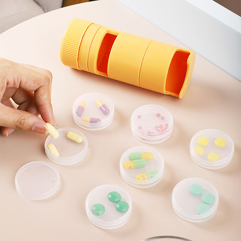 Plastic Weekly Pill Organizer Storage Box